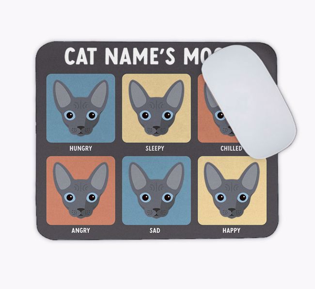 My Cat's Mood: Personalised {breedCommonName} Mouse Mat